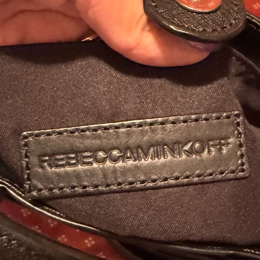 Rebecca Minkoff Black Leather Mini Bag w/ Crossbody Strap - Picture 8 of 10